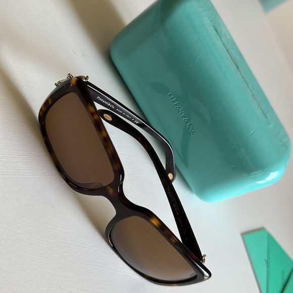 Tiffany & Co. Tortoise Sunglasses with Dark Brown Lenses - Picture 4 of 11